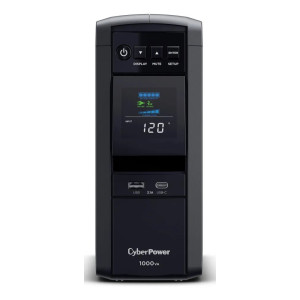 CyberPower CP1000PFCLCD Mini-Tower UPS, UL Rated, Energy Star certified, 10× NEMA 5-15R